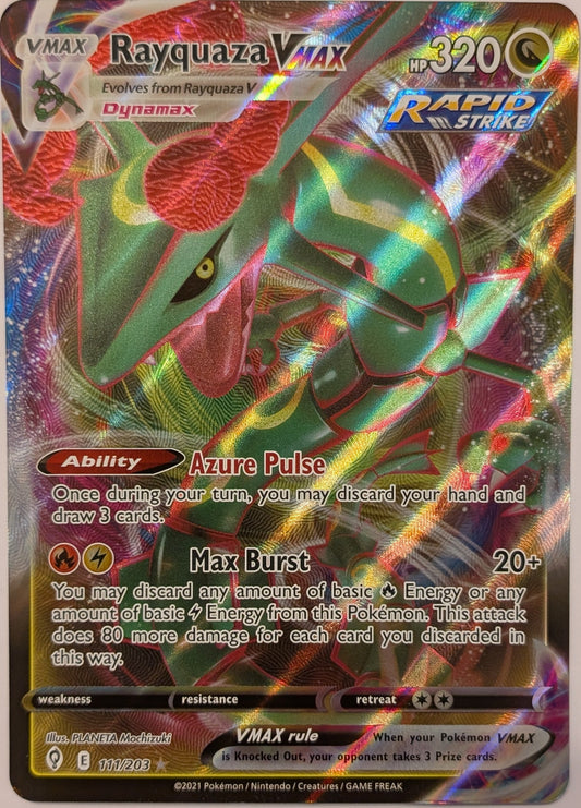 Rayquaza VMAX (EVS 111) EN XXL